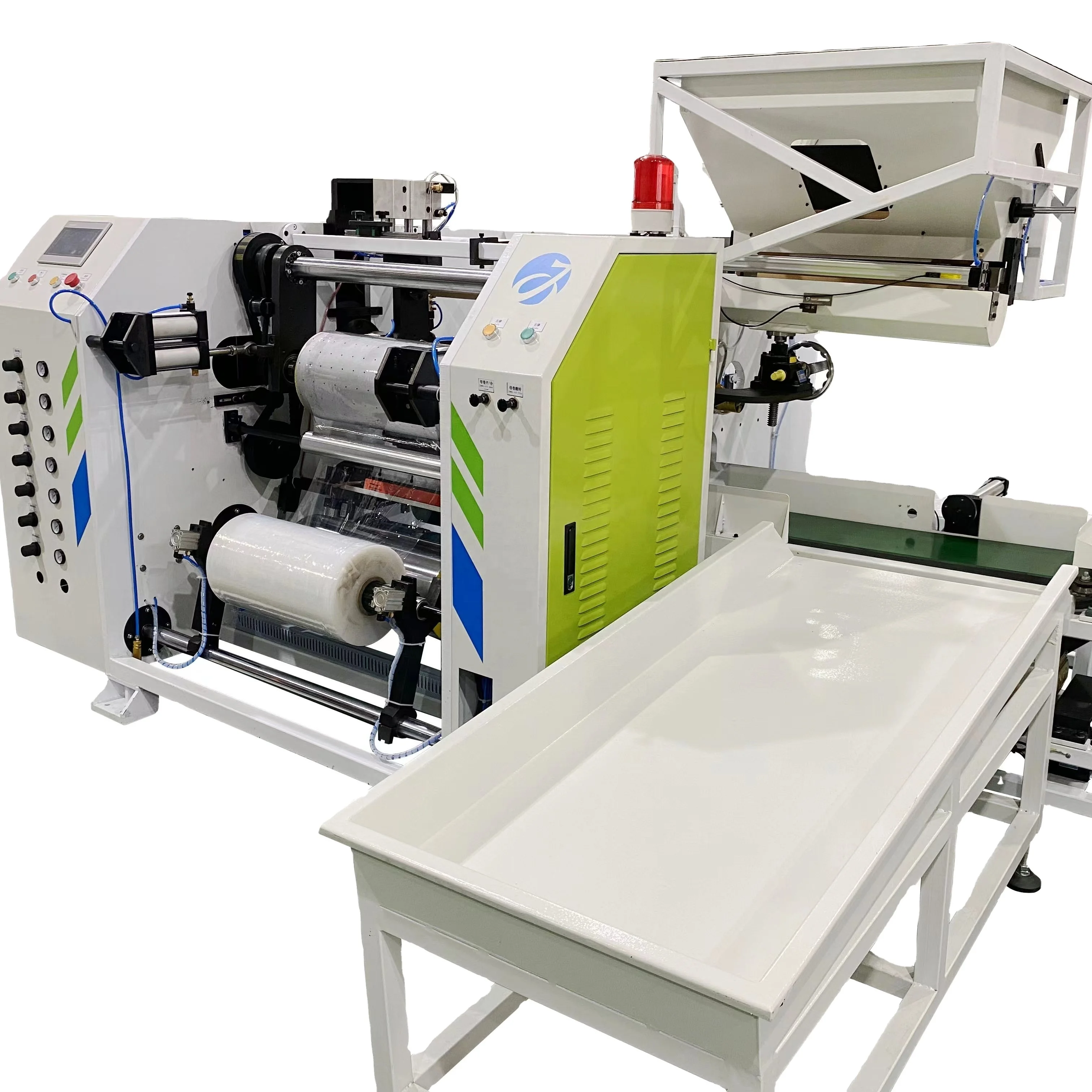 PE stretch Film Four shaft Automatic High-speed Rewinder High-efficiency Plc Touch Screen Control lldpe film Rewinding machine