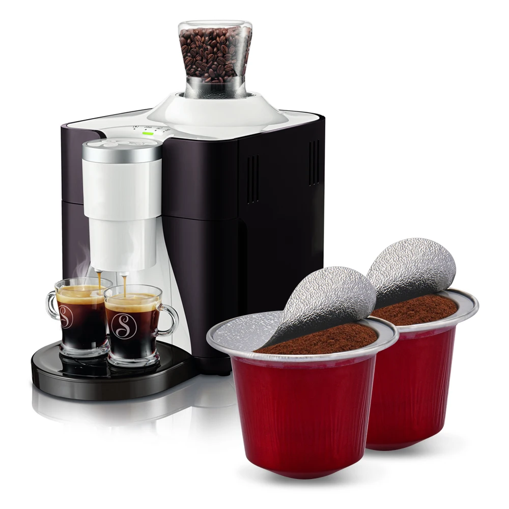  Маленькая кофейная капсула из алюминиевой фольги в форме nespresso с крышкой на заказ
