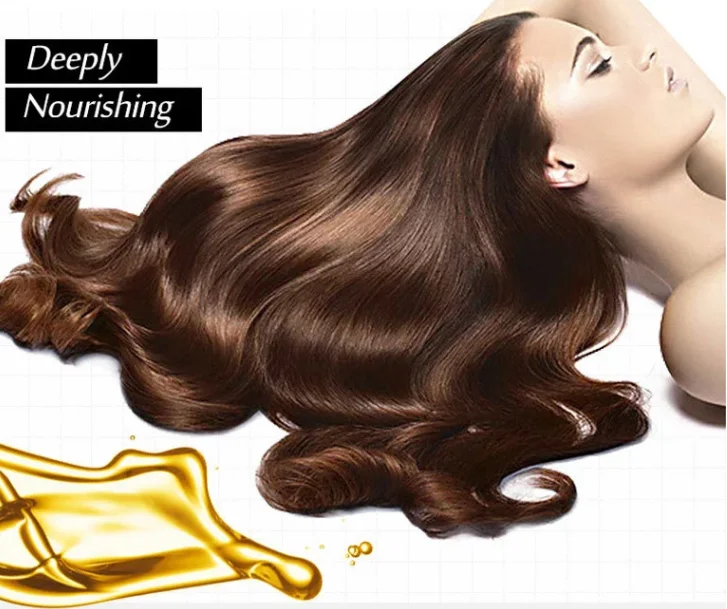 Organic Keratin Hair Mask Collagen Coconut Oil Herbal Ingredients Hair Care Moisturizing Smoothing Damaged Hair Masque
