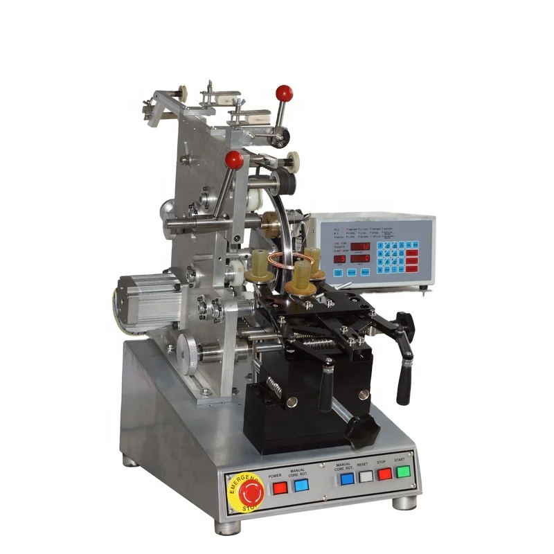 
Shuttle type toroid coil winding machine 