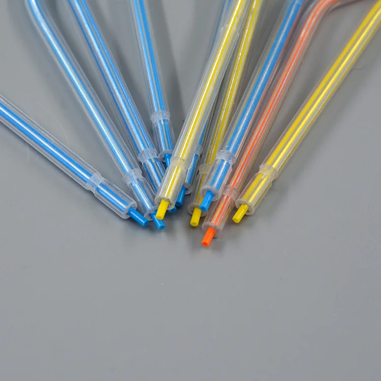 
2021 lowest price Colorful Dental Tubes Disposable Air Water Syringe Tip 3-Way Syringe 