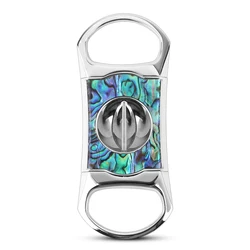 Brand New Personalized Stainless Steel Metal Classic Double Blade Cigar Cutter Guillotine Christmas Cigar Scissors Gift