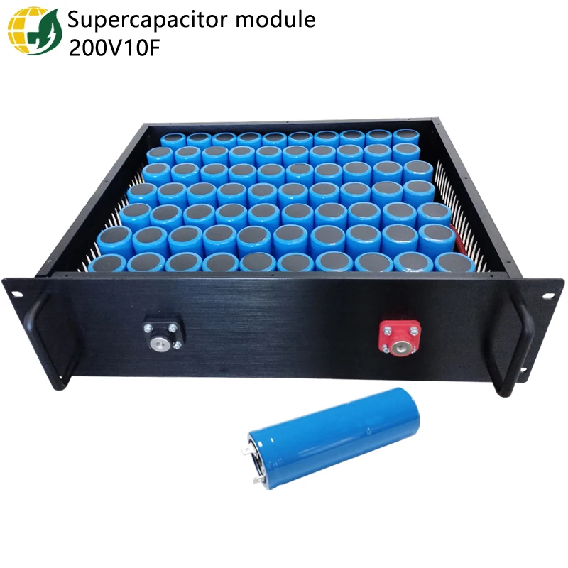 200V10F YKY supercapacitor battery graphene Module for wind turbine solar system ultracapacitor 48V 72V ODM capacitor bank
