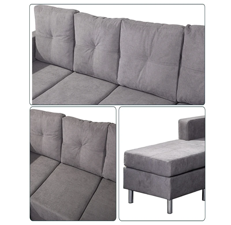 European import furniture u shape 5 seater home sofa set