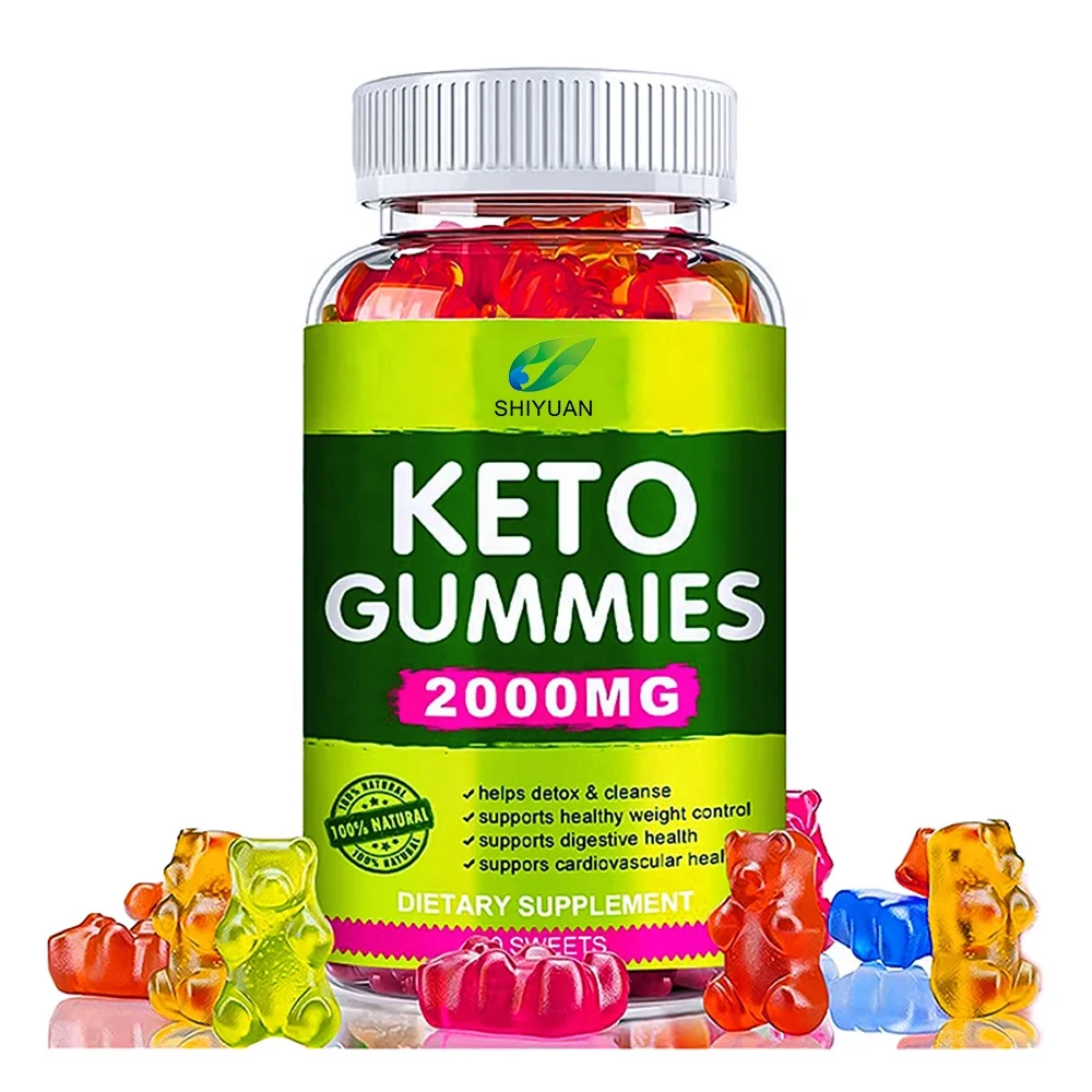 Factory supports private label formula Keto Bear Pectin Halal Vegetarian Ketone Fiber Apple Vinegar pre work out gummies gummy