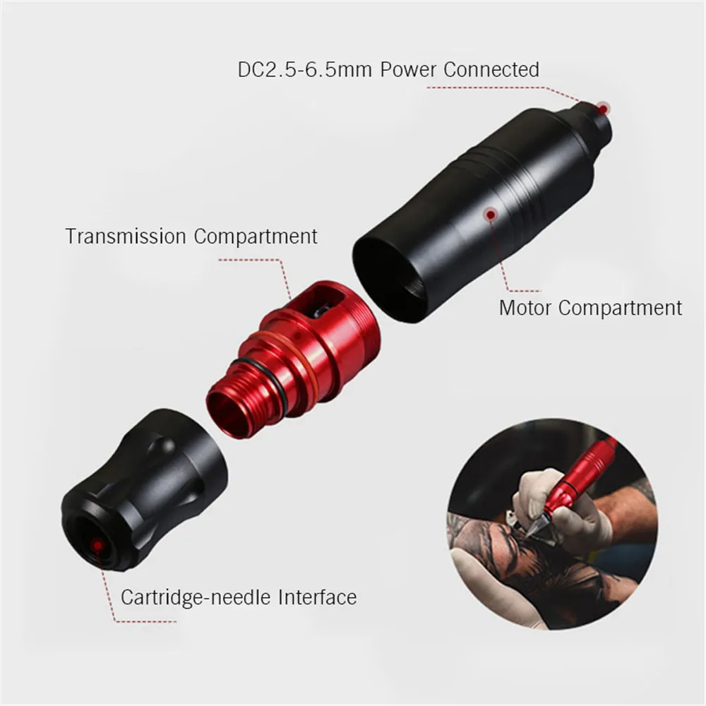 Thunderlord Intelligent Digital Rotary Tattoo Machine Kit Professional Complet Pen With 3R Cartridge