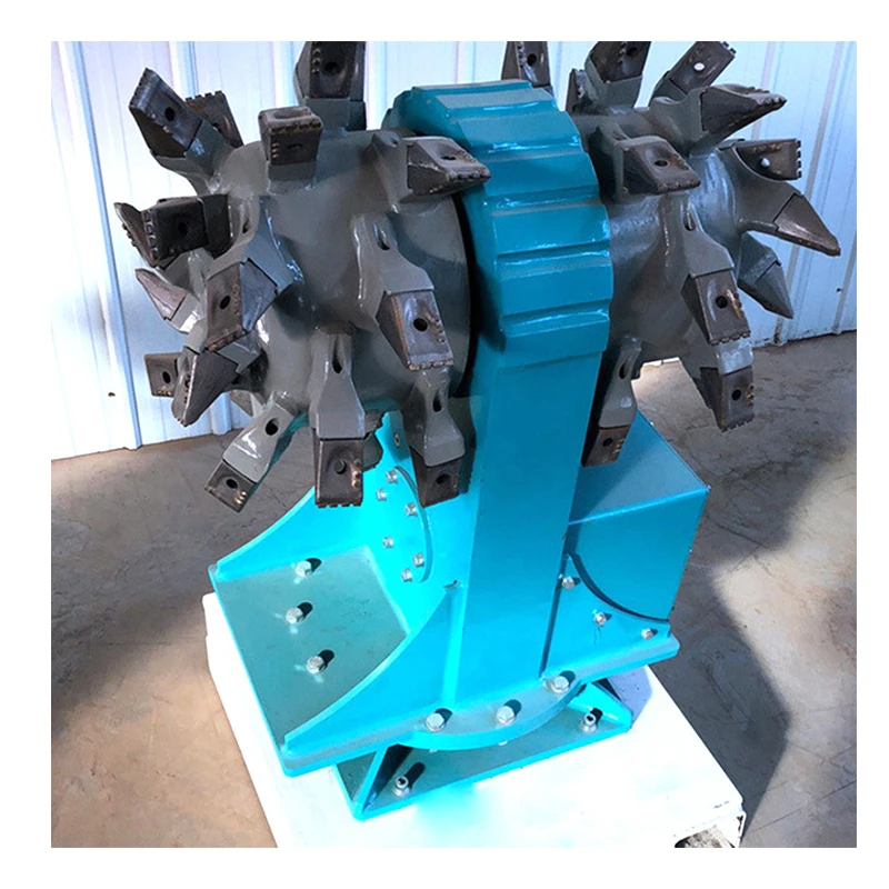 trenching tunnelling work underwater Chain Drum Cutter attachment Suitable for Excavator mounted rock grinder