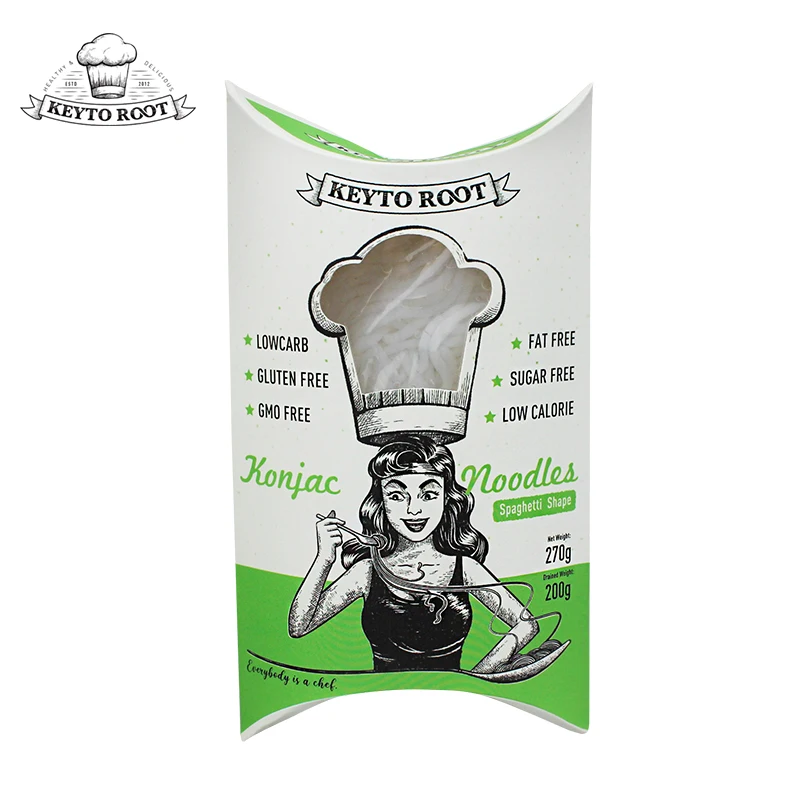 Вегетарианская еда с низким содержанием углерода лапша Конжак макаронные спагетти shirataki