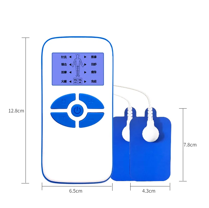Multi functional massage device Portable hand held  multifunctional digital massager meridian meter EMS pulse massager