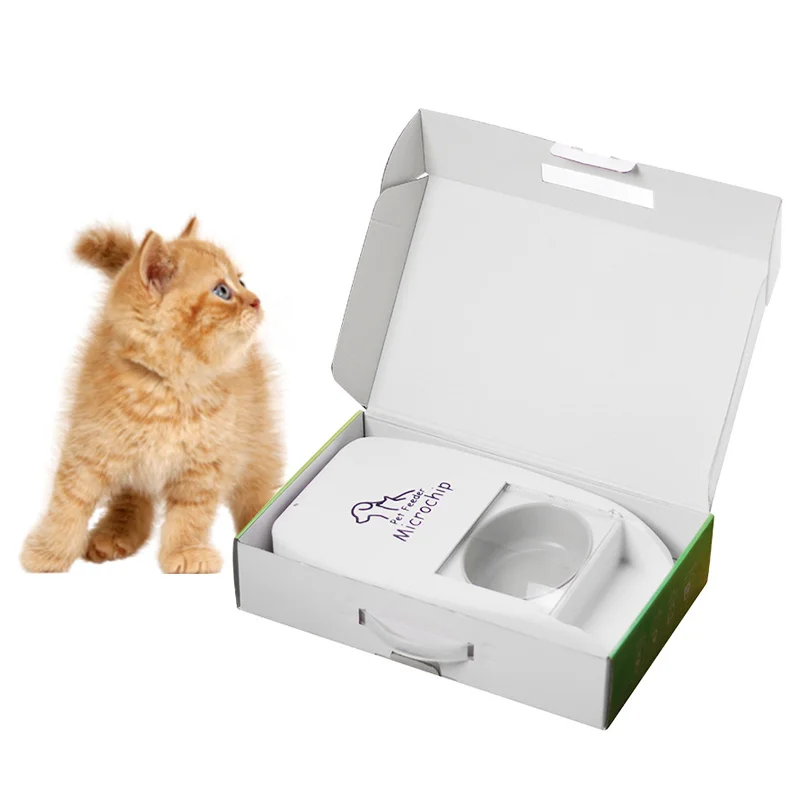 2022 New Listed Multi Cat Feeder Automatic Pet Feeder Cat Food Dispenser with RFID tag/implanted chip
