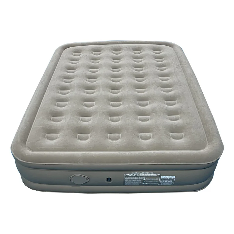 2024 New Built In Pump Automatic Inflatable Outdoor Waterproof Portable Flocking Air Camping Mattress