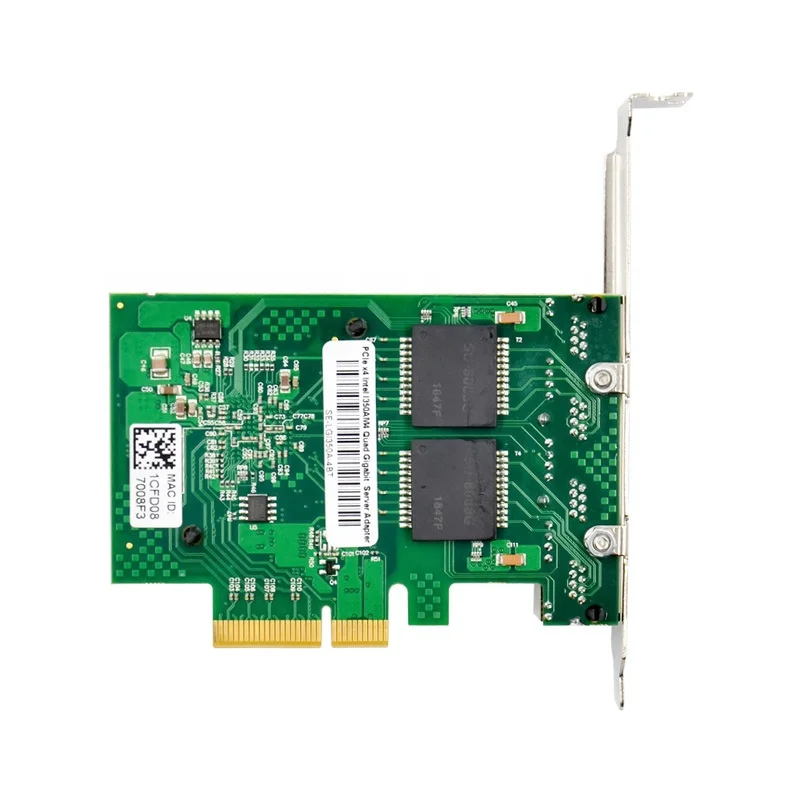 PCI-E X4 To Gigabit Ethernet RJ45 port network card 1000M PCIe 4 port RJ45 network card I350AM4 chipset