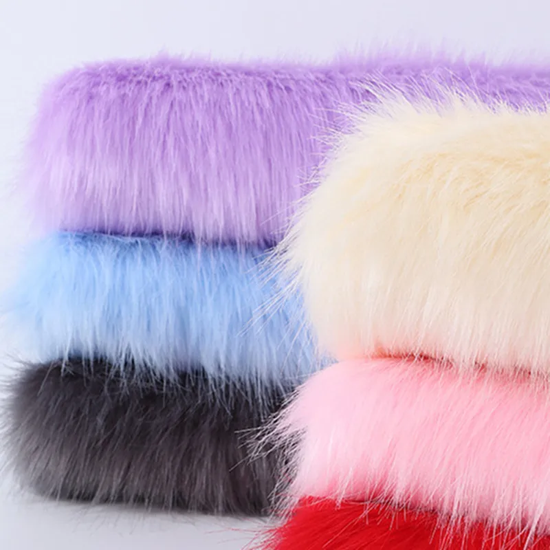 Индивидуальная многоцветная Высококачественная длинная ткань из искусственного меха собаки
