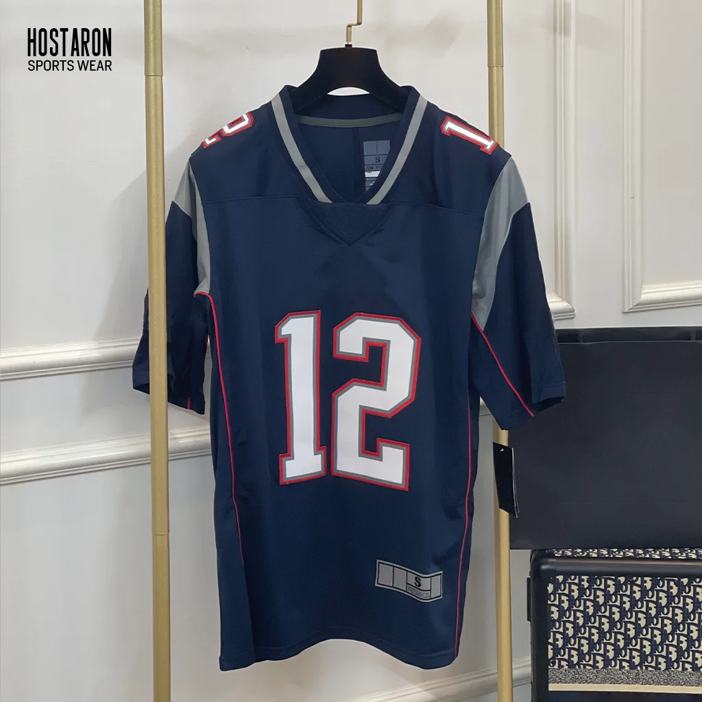 HOSTARON Custom Blank Package Deal Quarterback Training Flag 7 on 7 Sublimated Compression Set Jerseys 7v7 Football Uniform