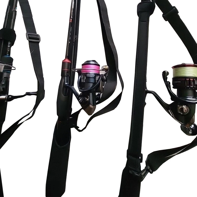 2023 Wholesale adjustable new fishing rod reel seat nls/nlc casting braided mesh rod fishing rod socks