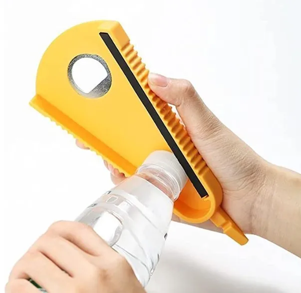 Carrot Can Opener Multifunctional Bottle Opener, Jar Opener for Weak Hands Jar Opener for Seniors, Beer Bottle Opener