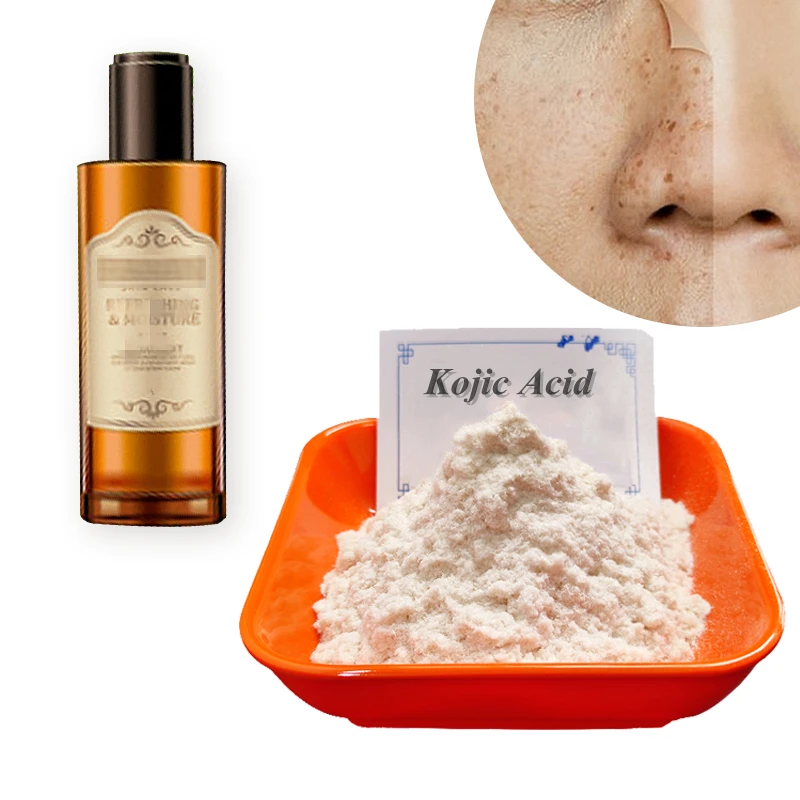 High quality 99% Kojic Acid powder skin whitening CAS 501-30-4 kojic acid