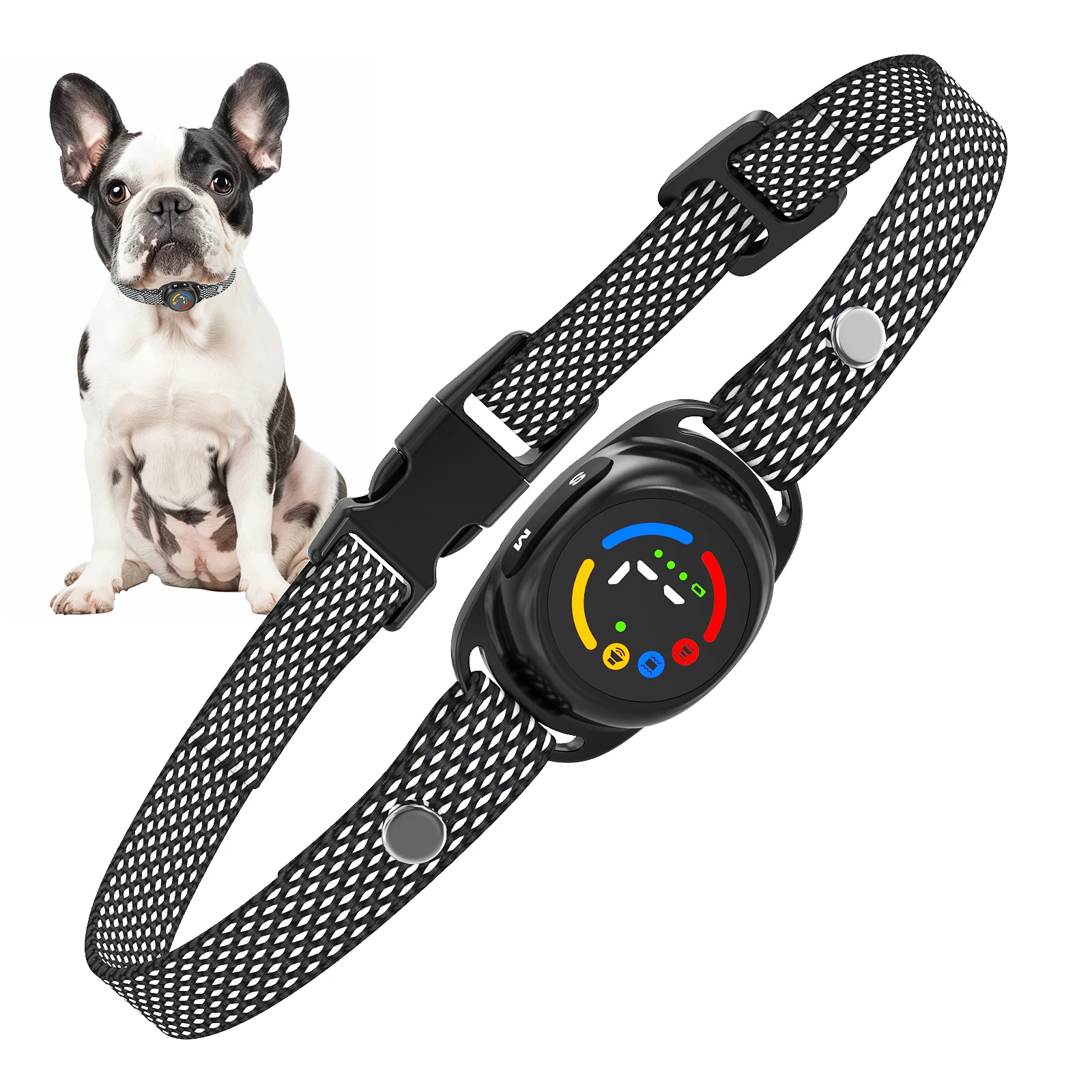New Design Magnetic Rechargeable Dog Stop Barking Collar No Shock Waterproof Anti Bark Training Collar With LED Screen