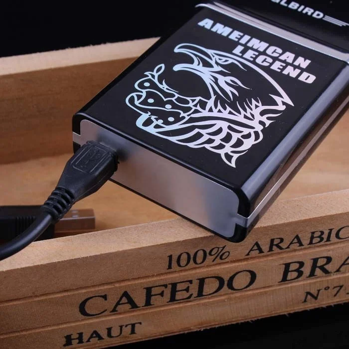 Custom Logo New Style Rechargeable Usb Lighter For Electronic Cigarette Case