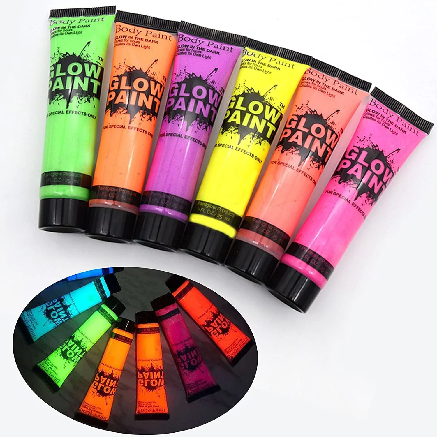 UV Sex Neon Glow In The Dark Make Up Body Fluorescent Paint for Xmas Party