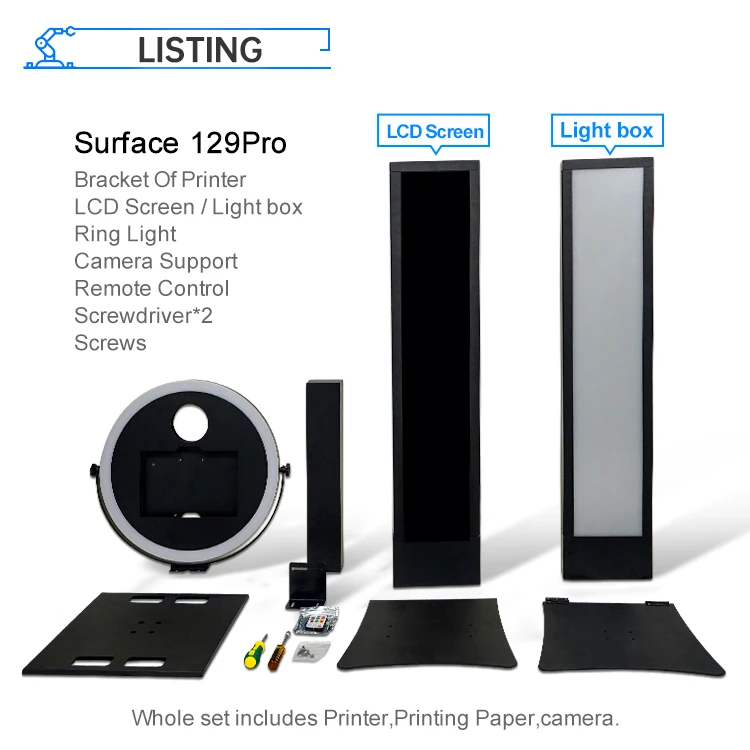 Surface Pro Photobooth Shell DSLR Surface Pro Face Plate Photo Booth Surface Pro Photo Booth