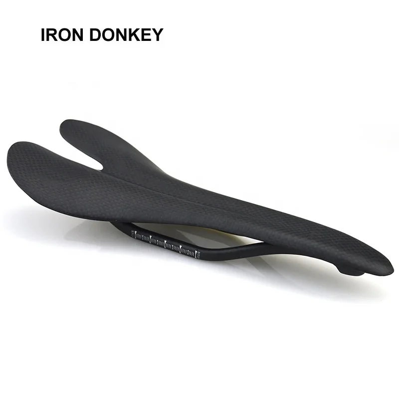 Кожаное сиденье для велосипеда IRONDONKEY мягкое нестандартное седло горного дорожного полая подушка из углеродного волокна