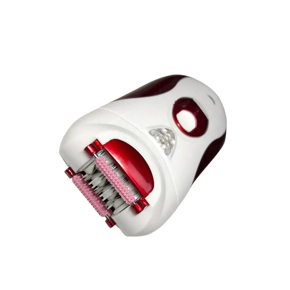 Multi-function Crimson Battery-operated Replaceable Heads 2 In 1 Lady Shaver Epilator for Women