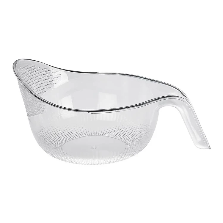 Draining Basket Kitchen with Handle Rice Basin Plastic Food Containers PE Small Plastic Box Home Organizer Modern Home Appliance