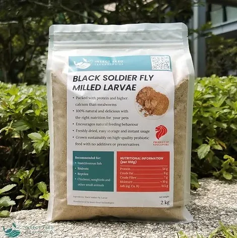 Modern Tech Green Ecological Pet Supplement Powder Black Soldier Fly Insect Meal (Milled Larvae) with High Protein Value
