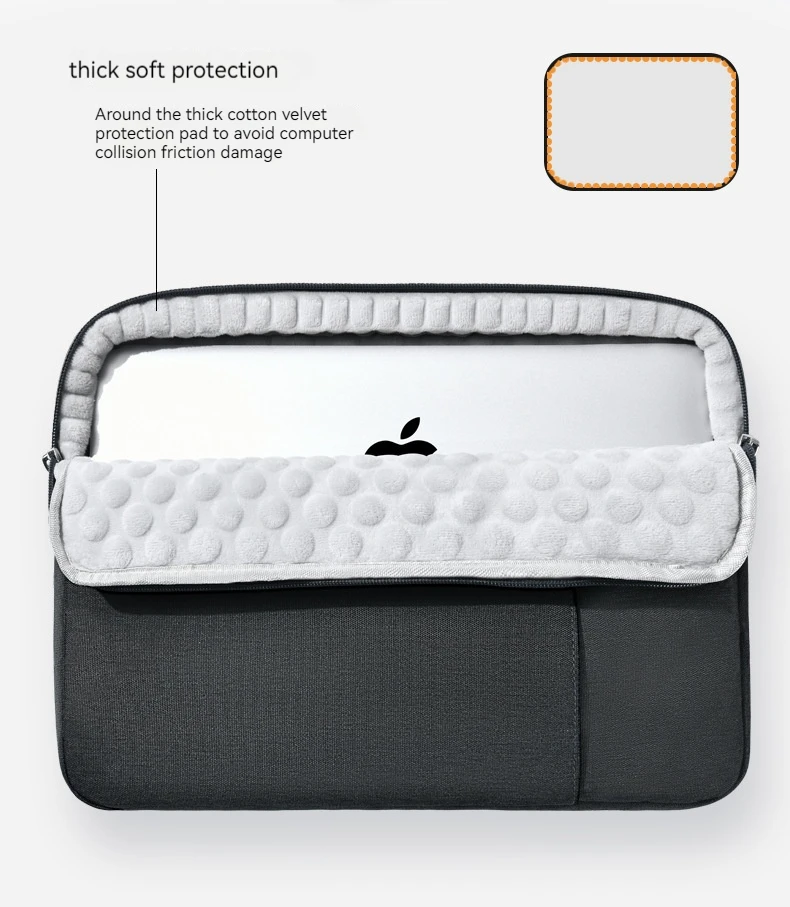 Laptop Case Bag Shockproof Protective Laptop Cover Briefcase Carrying Computer Bag with Accessory Pocket Portable Laptop Sleeve