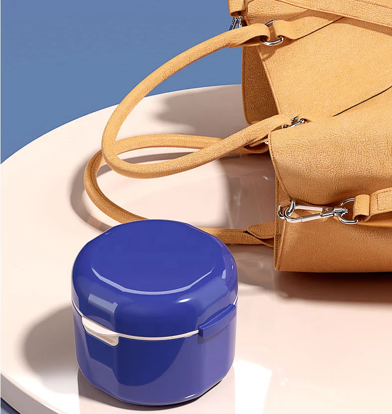 Wholesale Denture Bath Box Dental membrane box/ plastic crown box with film tooth box/membrane denture box