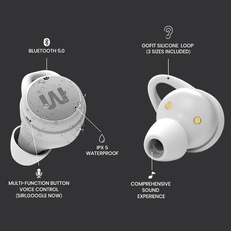 Custom Wireless Bluetooth Active Noise Canceling Ear Buds Bt5.2 Tws Anc And Enc Noise Cancelling Earbuds Earphones With Anc