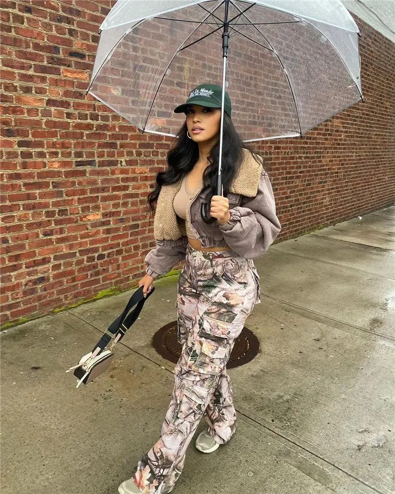 2024 summer new fashion relaxed straight cylinder high waist bag multi-color pants