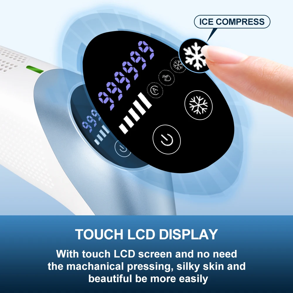 Unlimited flashes cooling ice depiladora new machine handset device laser ipl hair removal