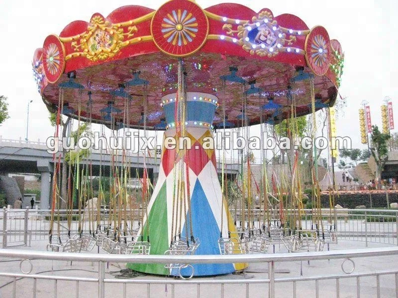 Top sale Amusement Swing Rides 24 seats flying chair cheap price wave swinger for sale
