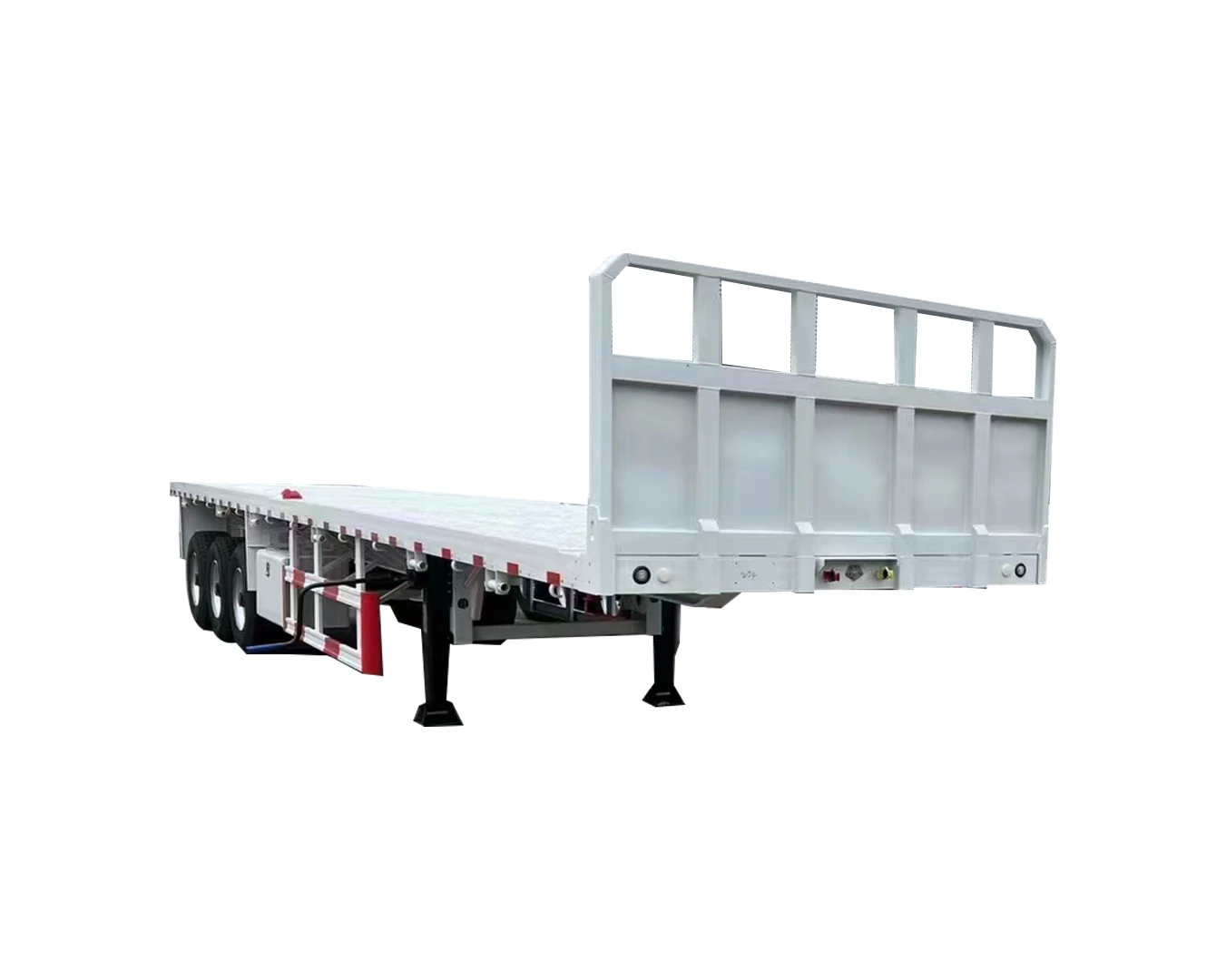 Manufacturer Wholesale High Standard Eco-Friendly 32 Tons Container Fence Flatbed Semi-Trailer