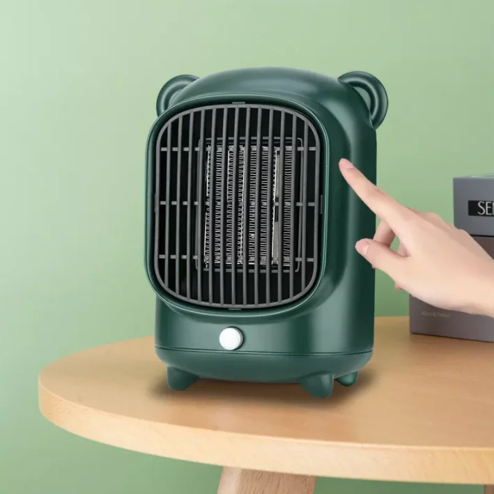 Wholesale 500W Portable Electric Mini Heater Fan Warm PTC Portable Fan Heater For Winter