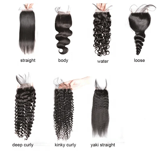 Factory Price Human Hair Lace Closure Cuticle  Aglined Virgin HD Transparent Lace Closure And Lace Frontal