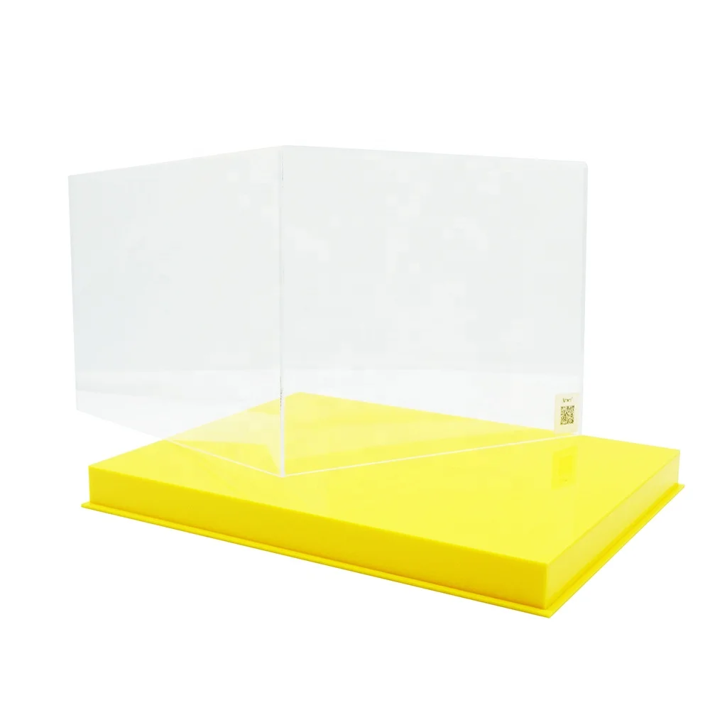 Luxury Sneaker Plexiglass Box Rotating  Clear Acrylic Shoe Case Display Stand