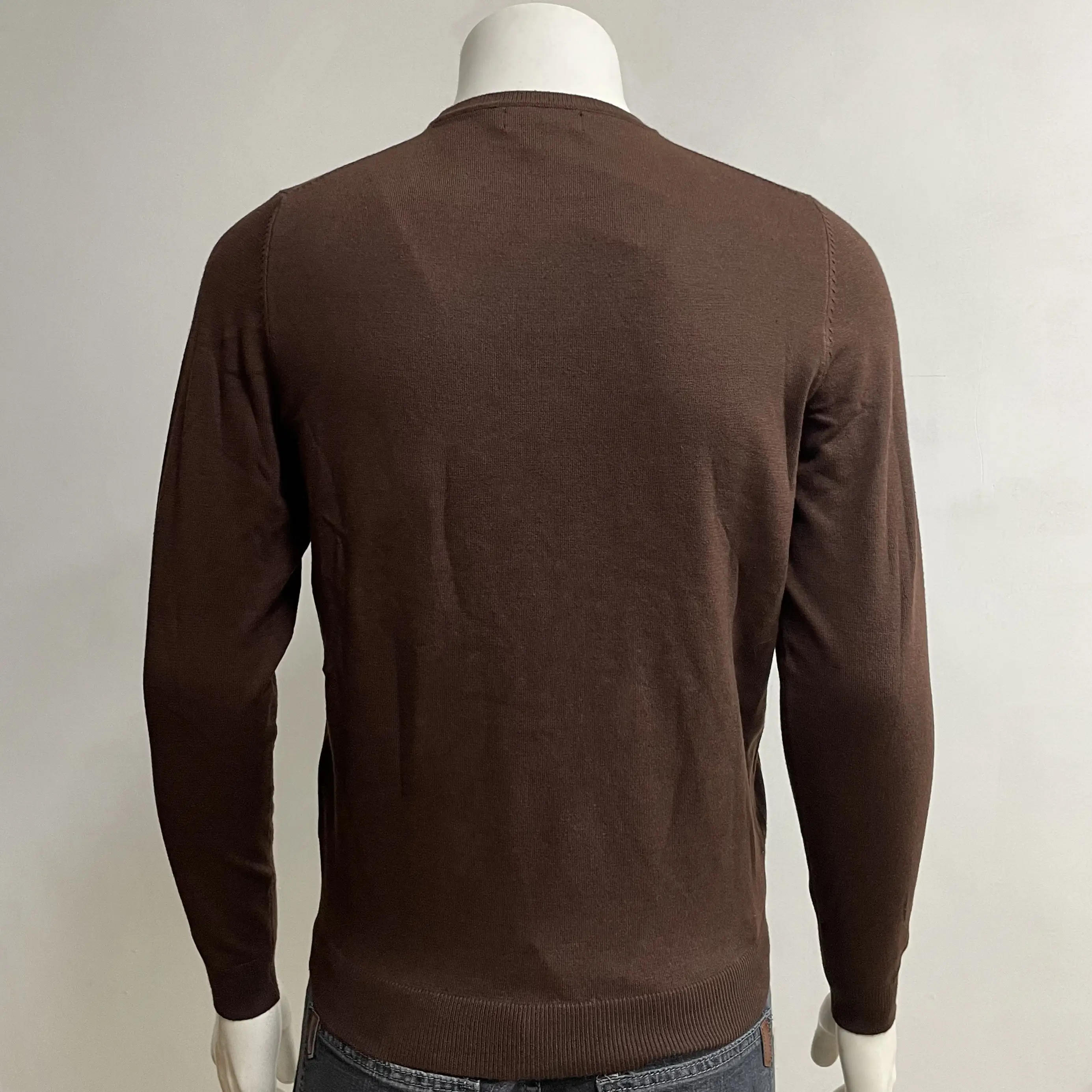 Patchwork Fashion Pullover Knit Sweater For Men High Neck Sweater Wool For Men Sweaters Men Customized