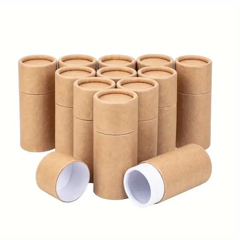 2024 New Recycled Paper Core Tube Custom Printing Brown Kraft Craft Cardboard Paper Tube Packaging