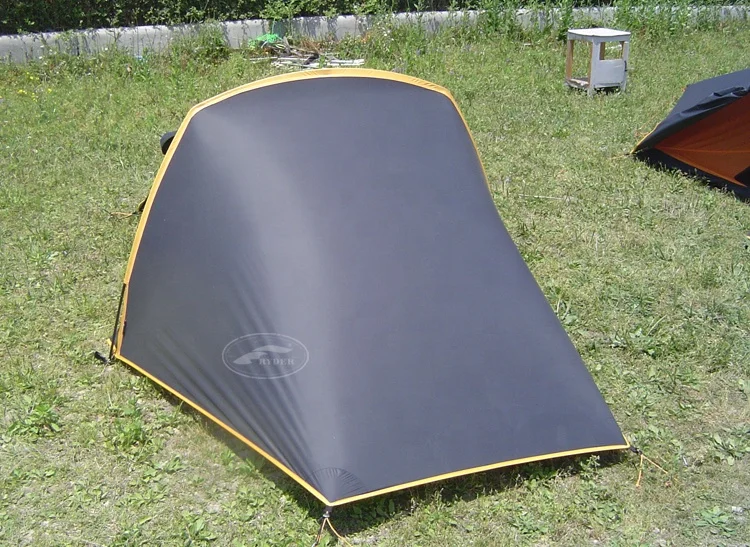 Customized Lightweight Silicone Treating on Both Sides Silnylon Backpacking Small Super Compact Tent for Single Person