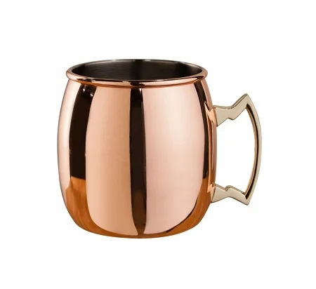 American Style Hammer-Point Brass Cup for Moscow Mule Stainless Steel Cocktail Wine Glass for Parties Barware Essential