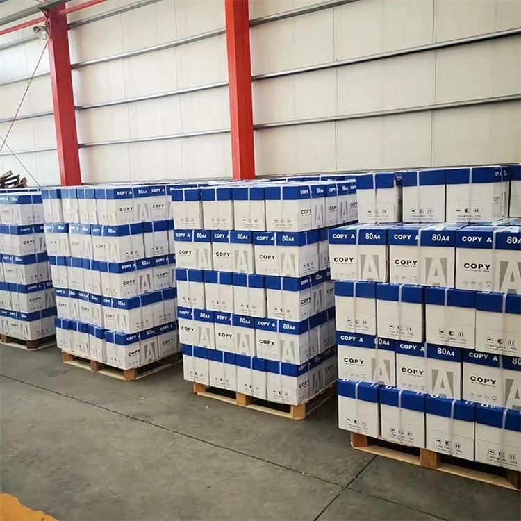 Оптовая продажа Высококачественная копировальная бумага матовая 70gsm 80gsm A4 белый рулон тонна 70 г Лучшая цена