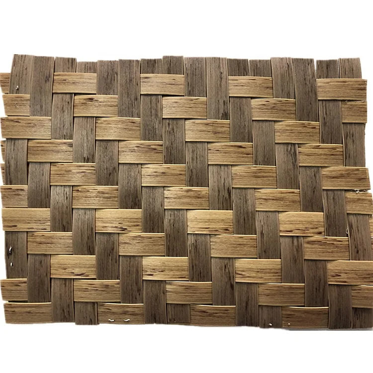 Direct selling simulation bamboo mat wooden house ceiling hand-woven straw mat fireproof simulation bamboo mat