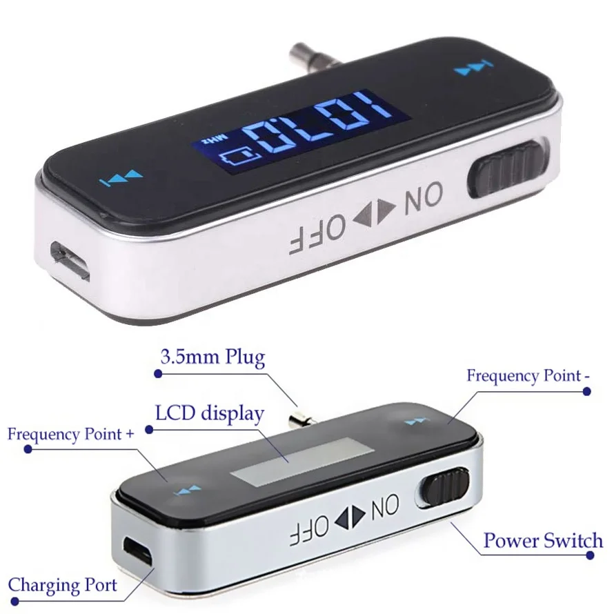 3.5mm Wireless Mini Transmitter In Car Kit Music Audio FM Transmitter For Phone 4 5 6 6S Plus Sansumg MP3 Handsfree Car Radio