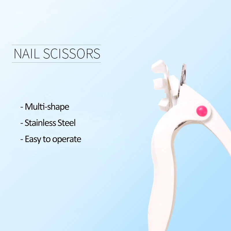 3 Styles Cutting Ways Acrylic Gel False Tips French U Shape Nail Edge
