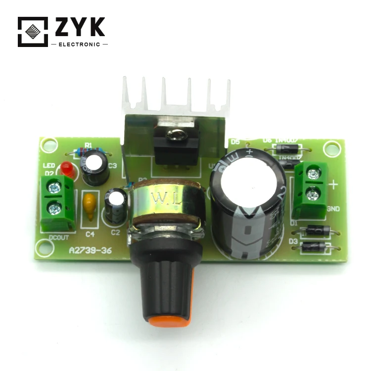 LM317 Adjustable regulated dc power supply kit spare parts diy electronic teaching training kits