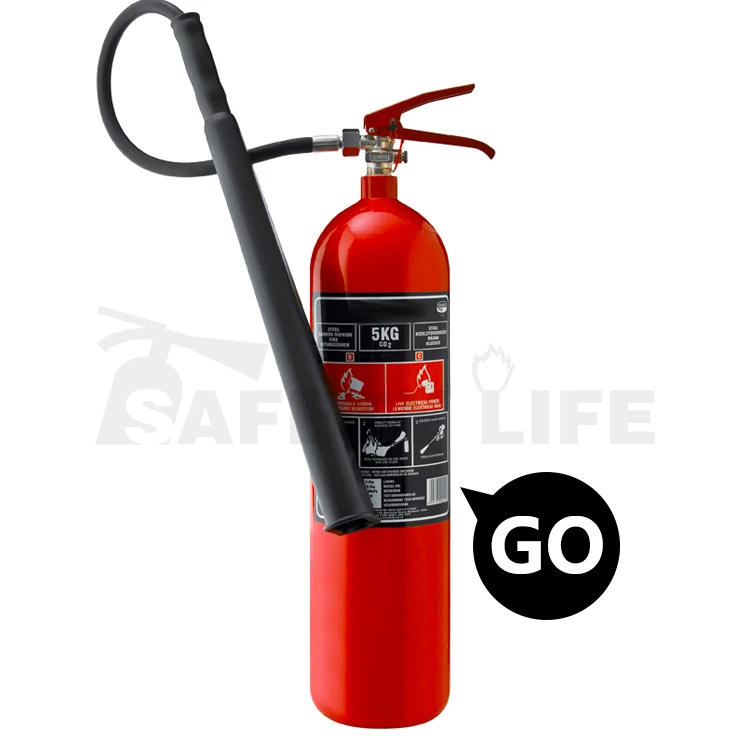 Carbon Steel Material 2mm 5kg Portable Co2 Fire Extinguisher 6kg Alloy Steel High Quality with Brass Valve