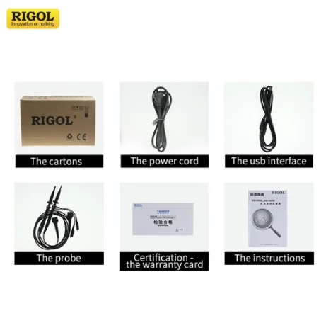 RIGOL DS1102E Digital Oscilloscope 2 Analog Channels 100MHz Bandwidth 1GSa/s Sampling